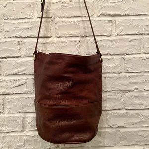 Vintage Architect leather bucket bag